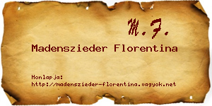 Madenszieder Florentina névjegykártya